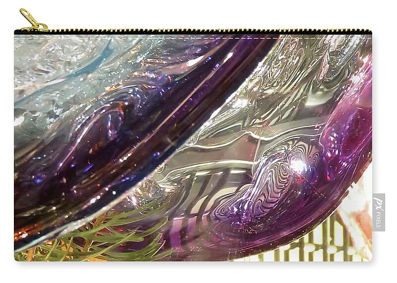 Purple Zip Pouch featuring the photograph Magical Purple by Jennifer Wheatley Wolf