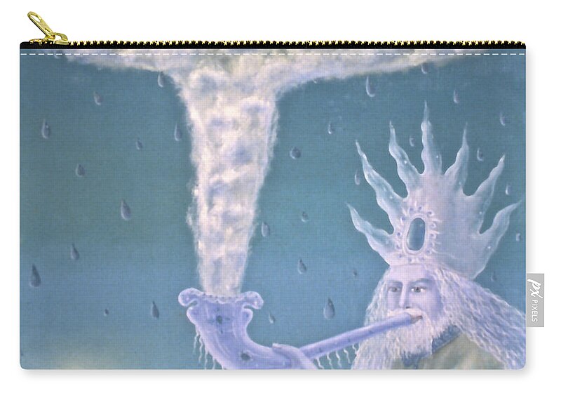 Magic Zip Pouch featuring the painting Magician by George Tuffy