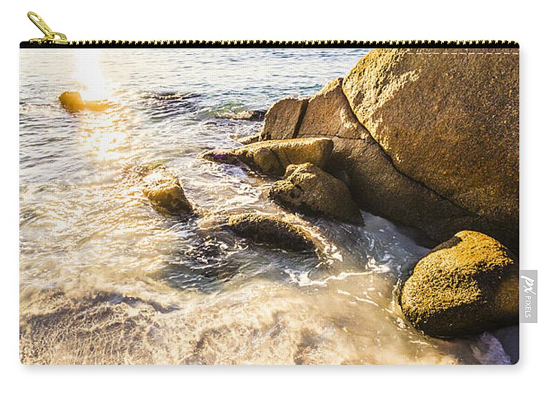 Beach Zip Pouch featuring the photograph Magnificent australian coastline by Jorgo Photography