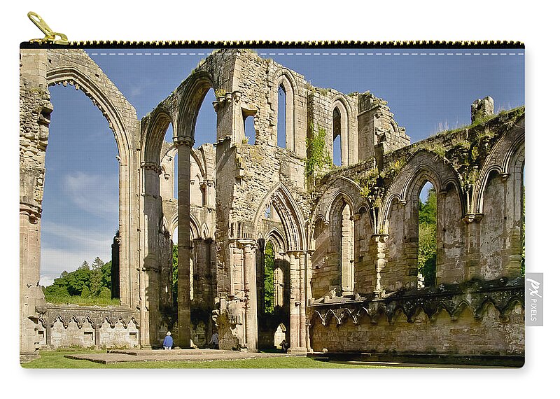 Abbey Carry-all Pouch featuring the photograph Magnificent ruins. by Elena Perelman