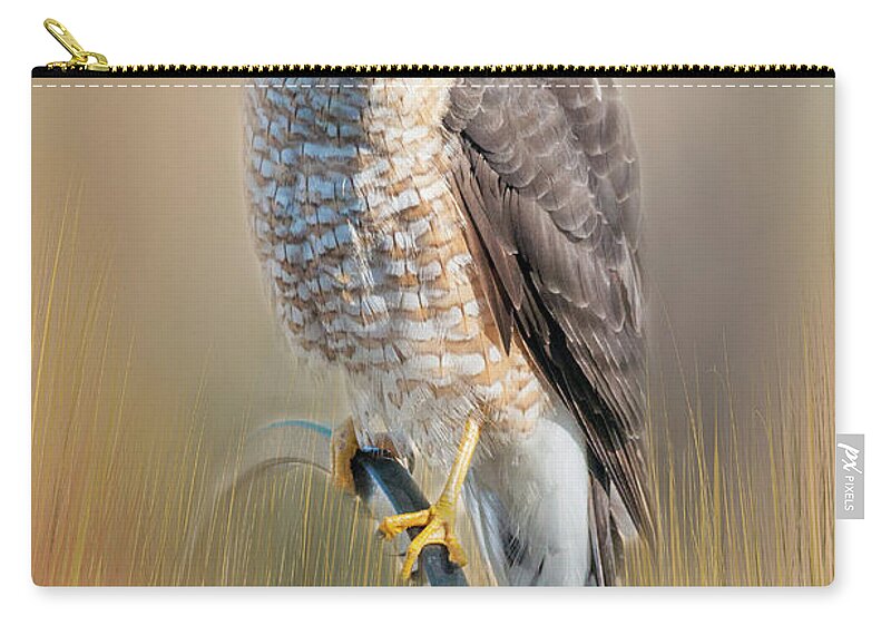Hawk Carry-all Pouch featuring the photograph Majestic by Cathy Kovarik