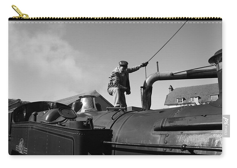 Steam Zip Pouch featuring the photograph Making Steam 2 by Lauri Novak