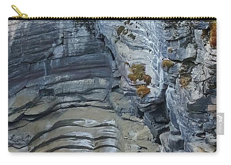 Maligne Canyon Zip Pouch featuring the photograph Maligne Canyon by William Slider