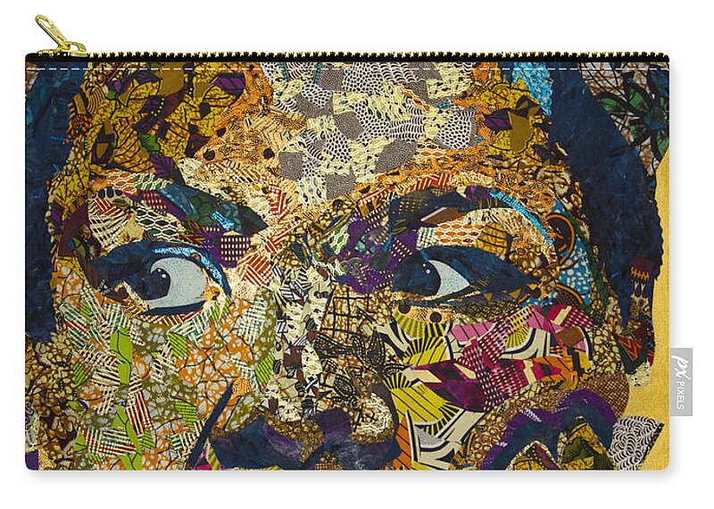 Maya Angleou Zip Pouch featuring the tapestry - textile Mama's Watching by Apanaki Temitayo M