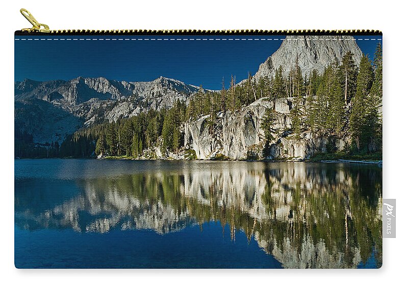 Sierra Nevada Zip Pouch featuring the photograph Mammoth Lakes Reflections by Greg Nyquist