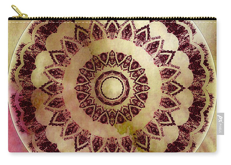 Cards Zip Pouch featuring the photograph Mandalas 3 by Thomas Leparskas