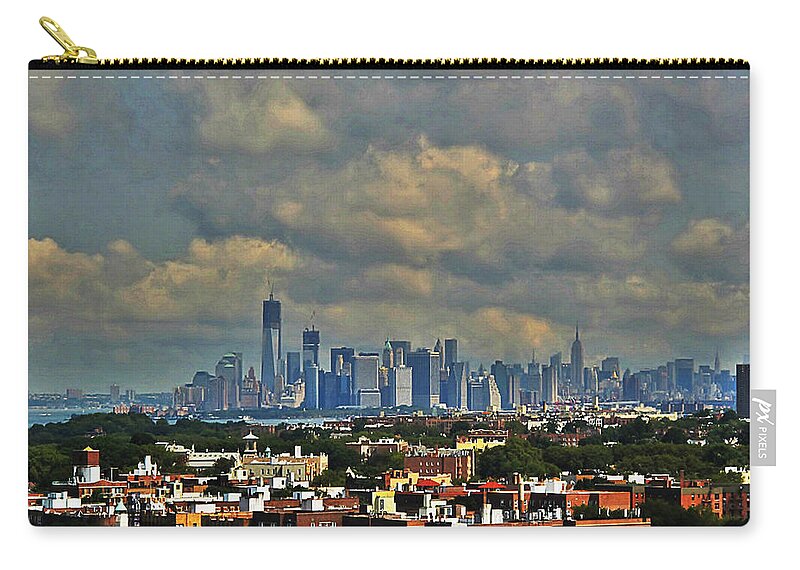 Manhatten Carry-all Pouch featuring the photograph New York City Skyline by Stacie Siemsen