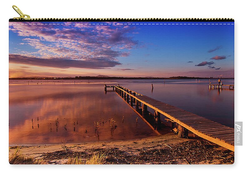 Manning Point Nsw Australia Carry-all Pouch featuring the photograph Manning Point 666 by Kevin Chippindall