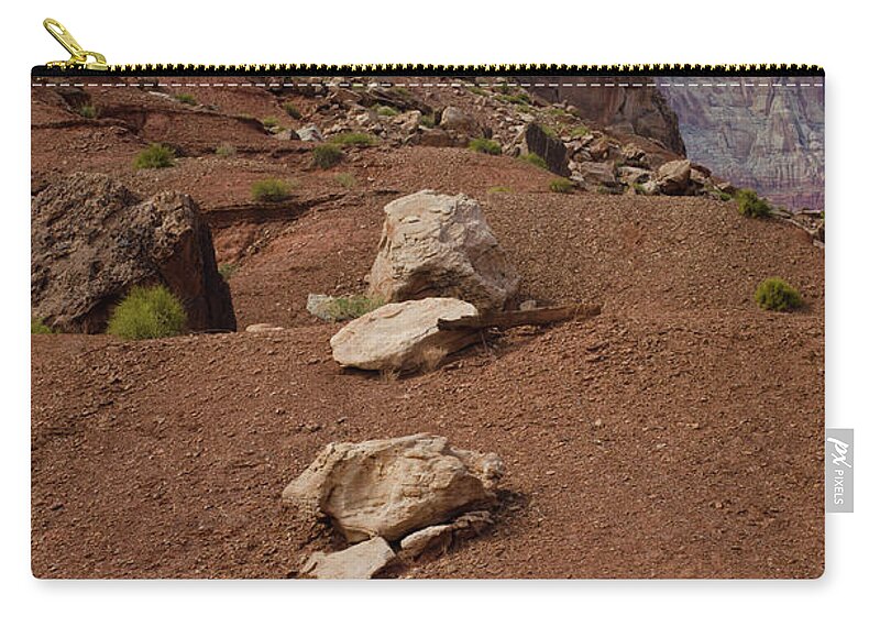 Marble Zip Pouch featuring the photograph Marble Canyon VII by David Gordon