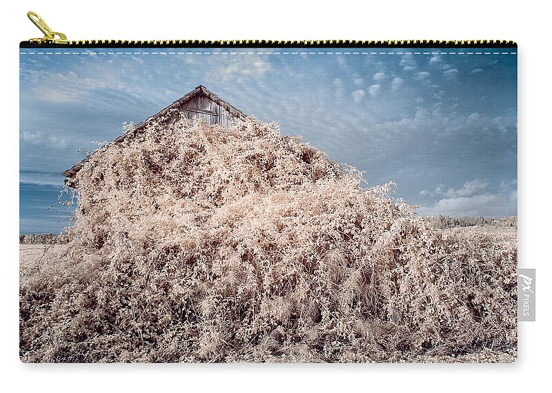 Barn Zip Pouch featuring the photograph March of Neglect by Greg Nyquist