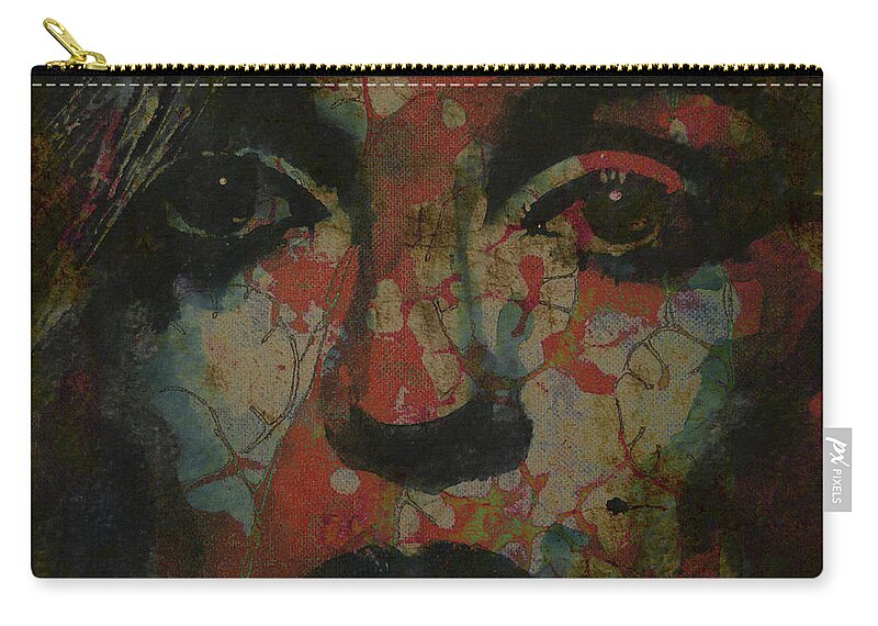 Marilyn Monroe Zip Pouch featuring the painting Marilyn Monroe @ I Need You by Paul Lovering