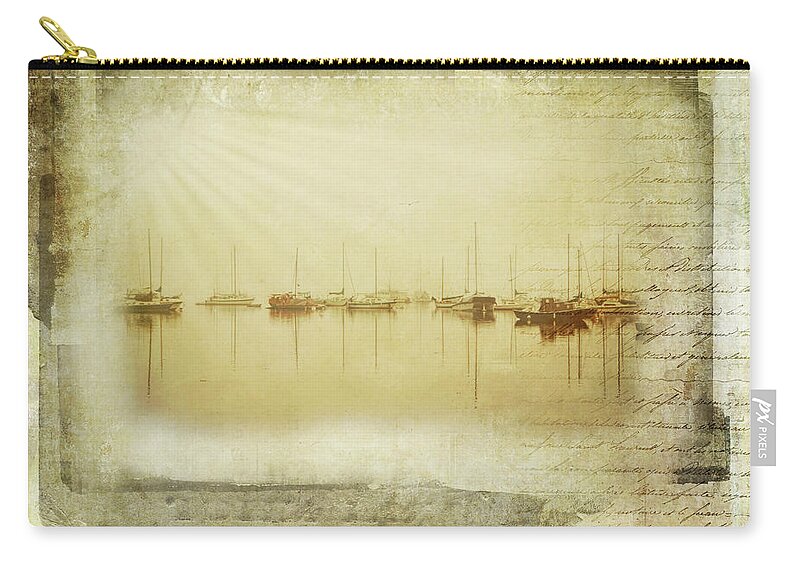 Marina Zip Pouch featuring the digital art Nostalgia #1 by Marilyn Wilson