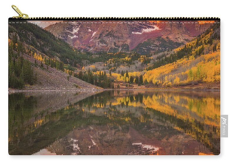 Fall Colors Carry-all Pouch featuring the photograph Maroon Bells Magic by Darren White