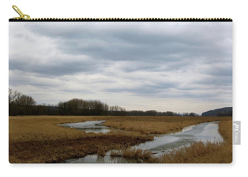 Marsh Zip Pouch featuring the photograph Marsh Day by Azthet Photography