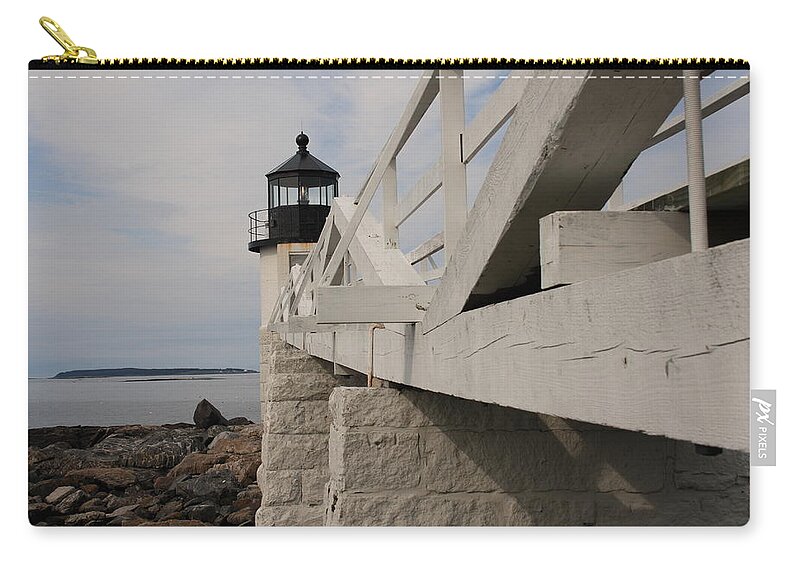 Seascape Zip Pouch featuring the photograph Marshall Point by Doug Mills