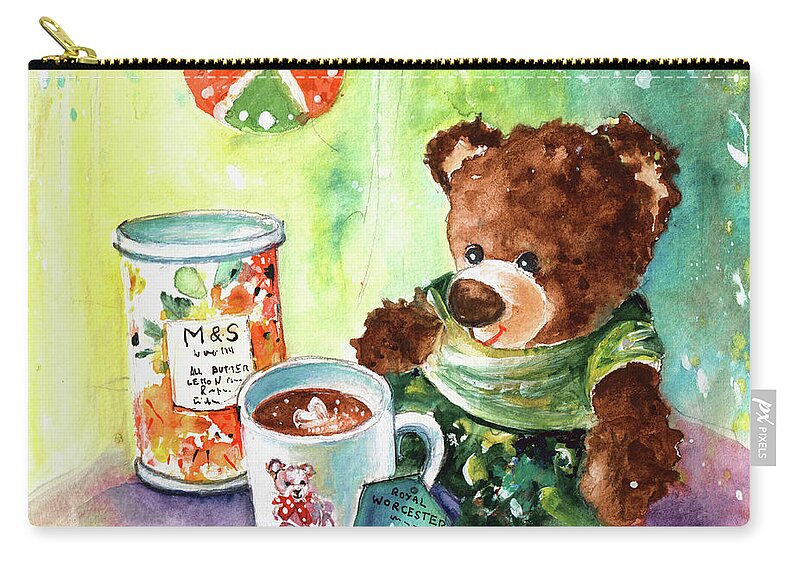 Truffle Mcfurry Carry-all Pouch featuring the painting Matilda And The Lemon Curd Shortbread by Miki De Goodaboom