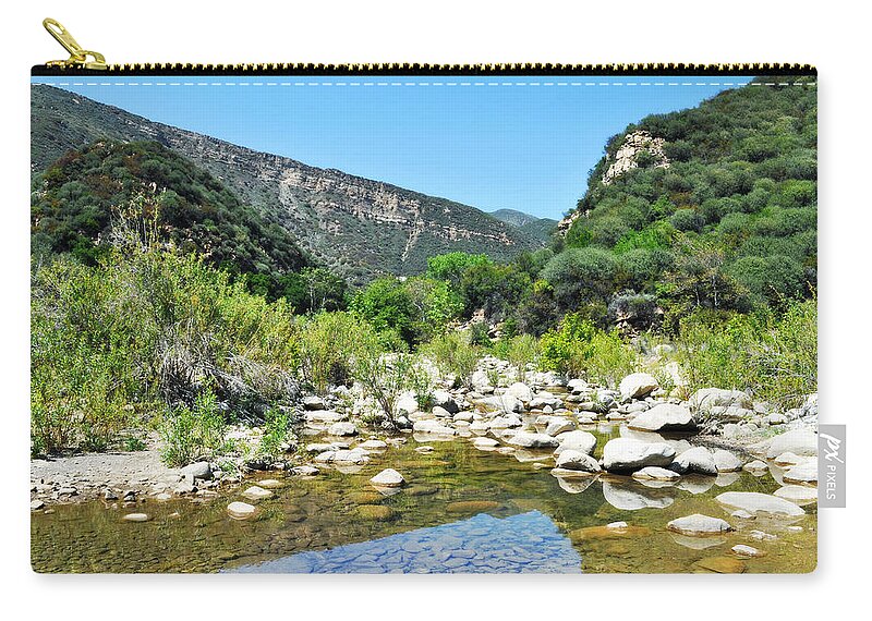 Matilija Hot Springs Zip Pouch featuring the photograph Matilija Hot Springs by Kyle Hanson