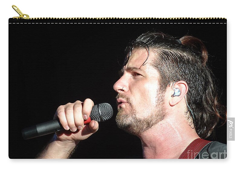 Music Zip Pouch featuring the photograph Matt Nathanson by Cindy Manero