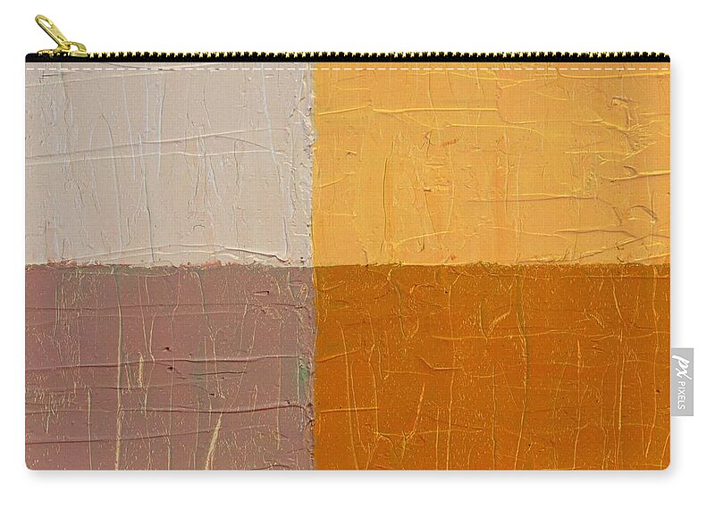 Abstract Zip Pouch featuring the painting Mauve and Peach by Michelle Calkins