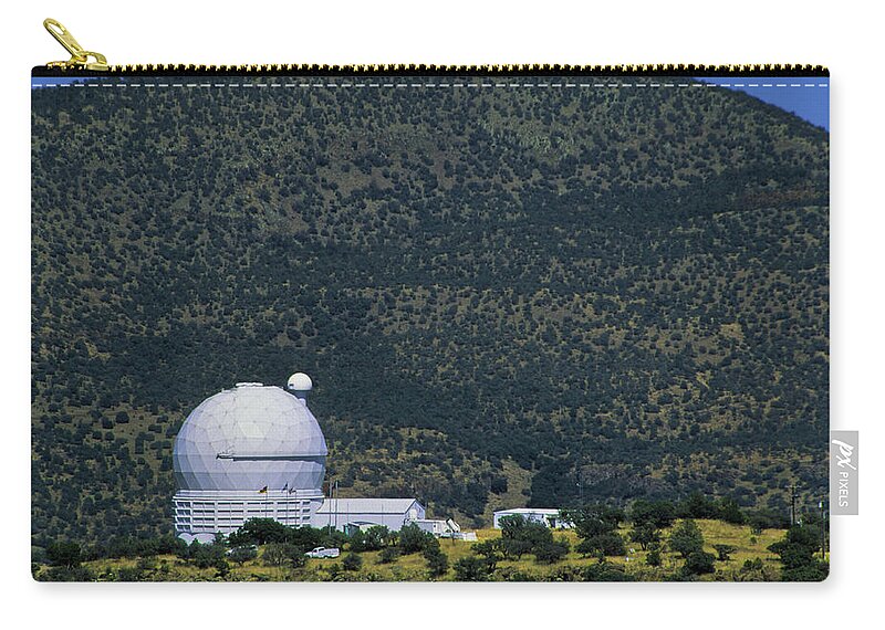 Chihuahuan Desert Zip Pouch featuring the photograph McDonald Observatory Telescope by David and Carol Kelly