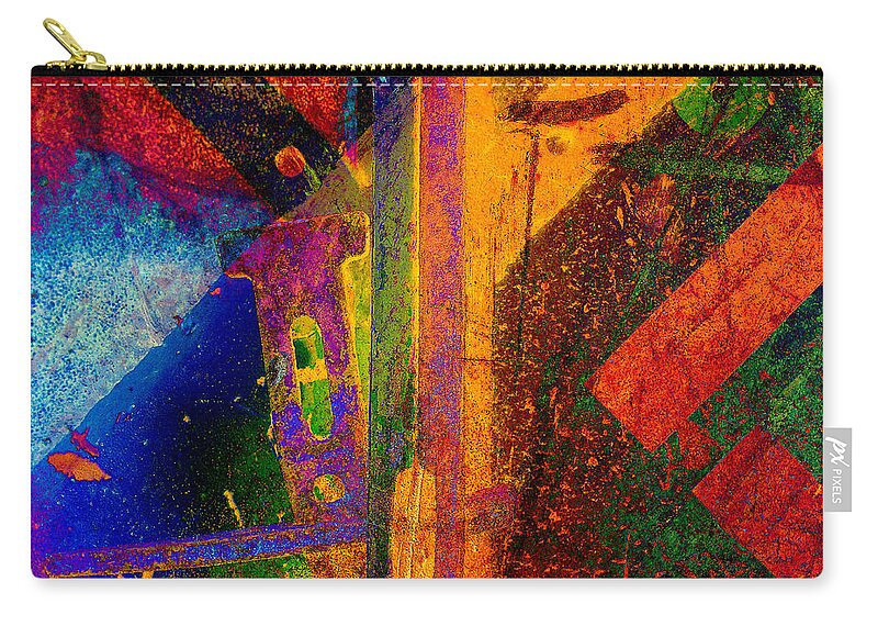 Abstract Zip Pouch featuring the photograph Mechanical Drawing by Matt Cegelis