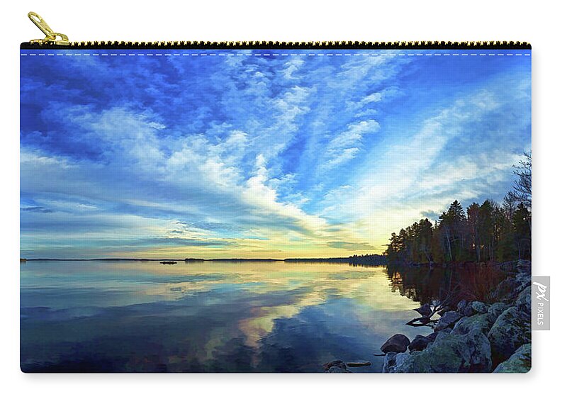 Nature Zip Pouch featuring the photograph Meddybemps Reflections 1 by ABeautifulSky Photography by Bill Caldwell