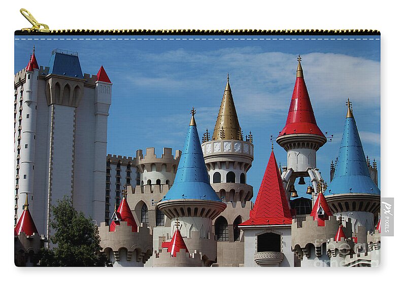 Excalibur Zip Pouch featuring the photograph Medival Castle by Ivete Basso Photography