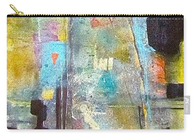 Abstract Zip Pouch featuring the painting Memorial by Barbara O'Toole