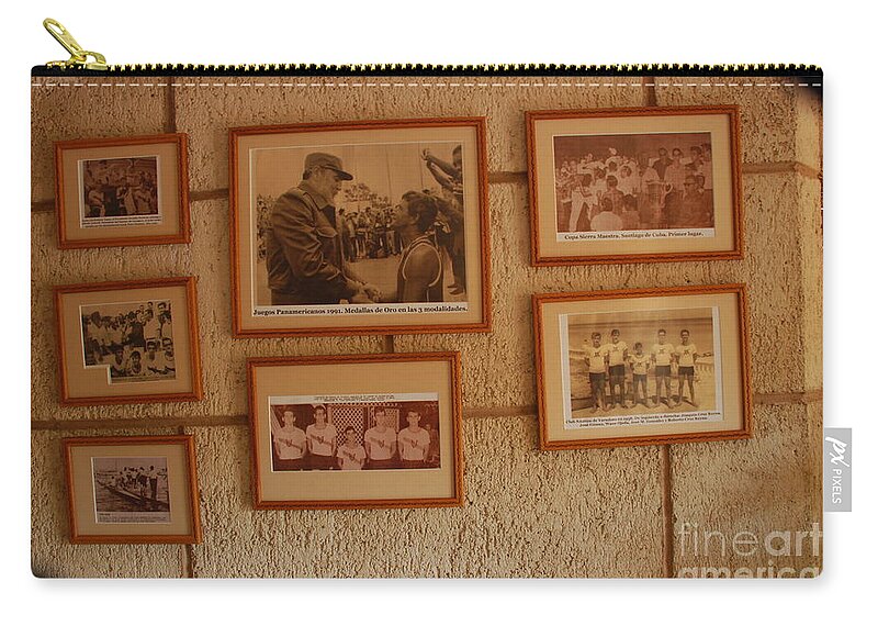 Cuba Zip Pouch featuring the photograph Memories by Jim Goodman