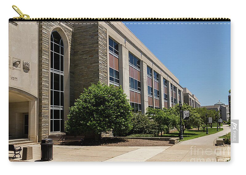 Vu Zip Pouch featuring the photograph Mendel Hall by William Norton