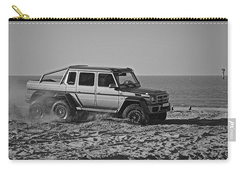 Mercedes Zip Pouch featuring the photograph Mercedes G63 6x6 by Sportscarsofbelgium