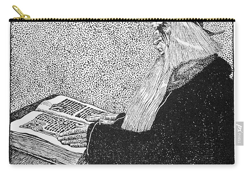 1903 Zip Pouch featuring the photograph Merlin by Granger