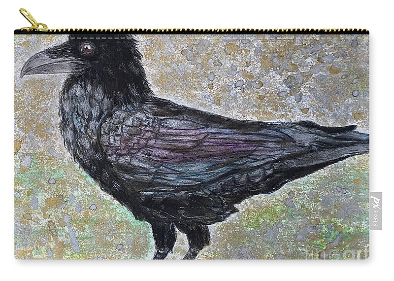 Merlina Carry-all Pouch featuring the painting Merlina by Denise Railey