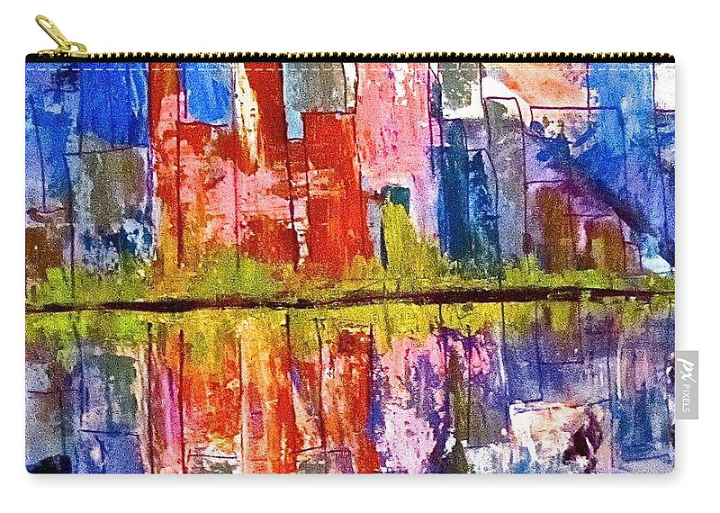 City Carry-all Pouch featuring the painting Metropolis by Barbara O'Toole