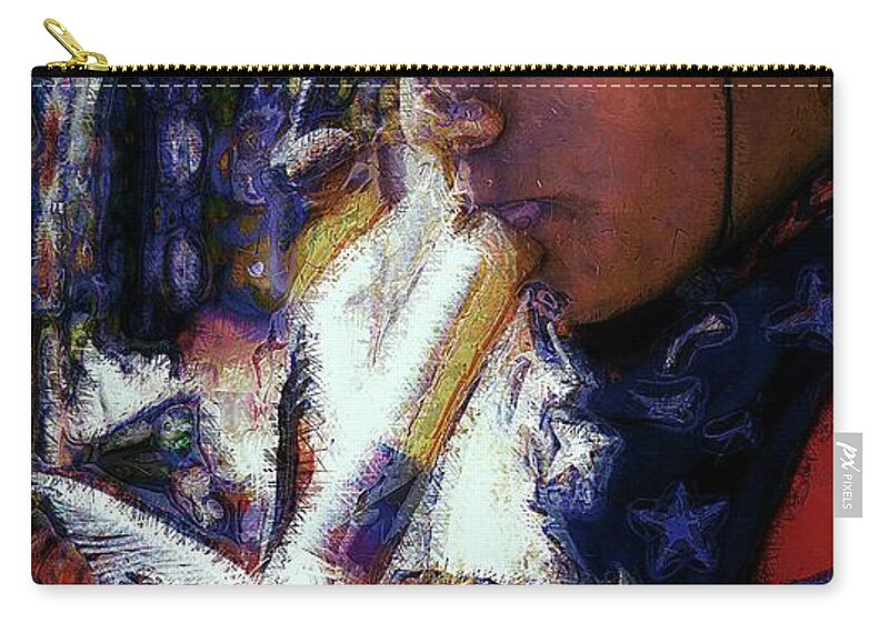Man Zip Pouch featuring the photograph Mexican Street Musician by Lori Seaman
