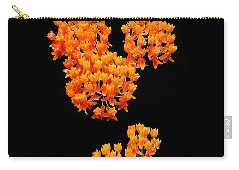 Design Flowers Zip Pouch featuring the photograph Mickey Flowers by Eric Liller