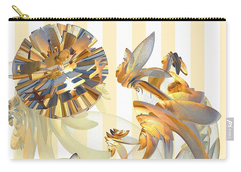 Incendia Zip Pouch featuring the digital art Milk and Honey by Yolanda Caporn