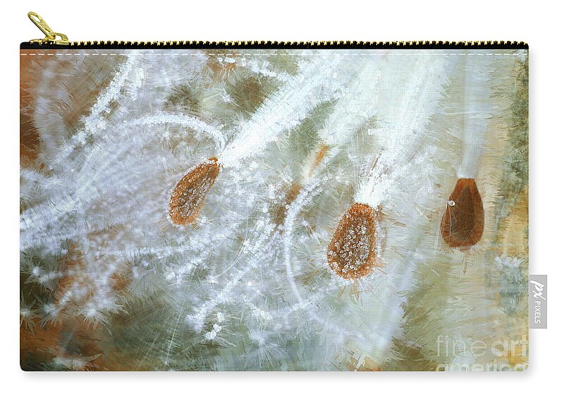 Milkweed Zip Pouch featuring the photograph Milkweed by George Robinson