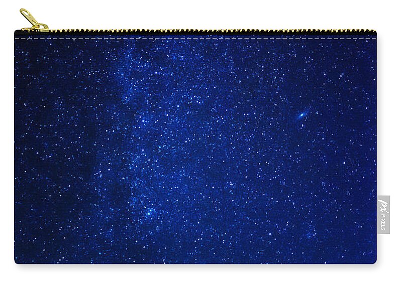Deep Carry-all Pouch featuring the photograph Milky Way and Trees by Pelo Blanco Photo