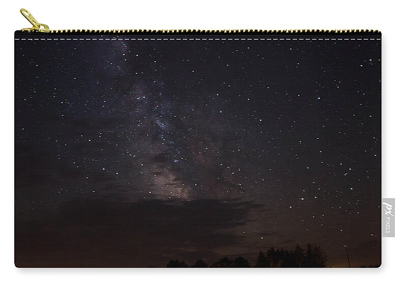Stars Zip Pouch featuring the photograph Milky Way by Gary Wightman