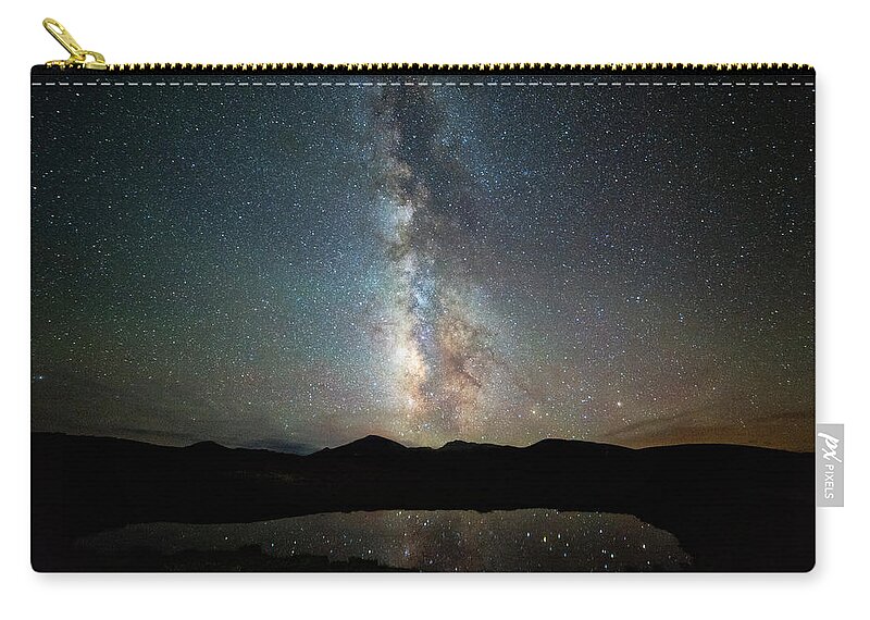 Stars Zip Pouch featuring the photograph Milky Way Indy Pass by Darren White