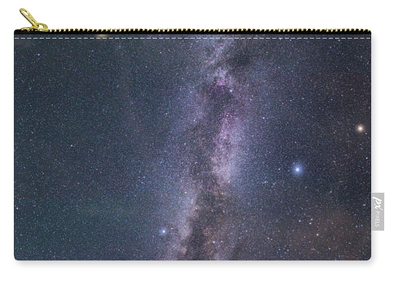 Night Sky Zip Pouch featuring the photograph Milky Way Magic by Darren White