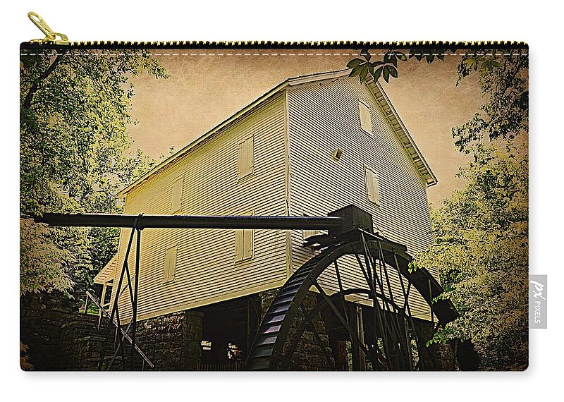  Carry-all Pouch featuring the photograph Mill Springs GristMill, Monticello, KentuckY by Stacie Siemsen