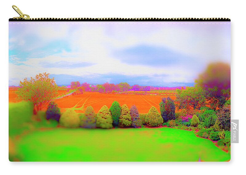  Railroad Zip Pouch featuring the photograph Milton Gardens by Jan W Faul