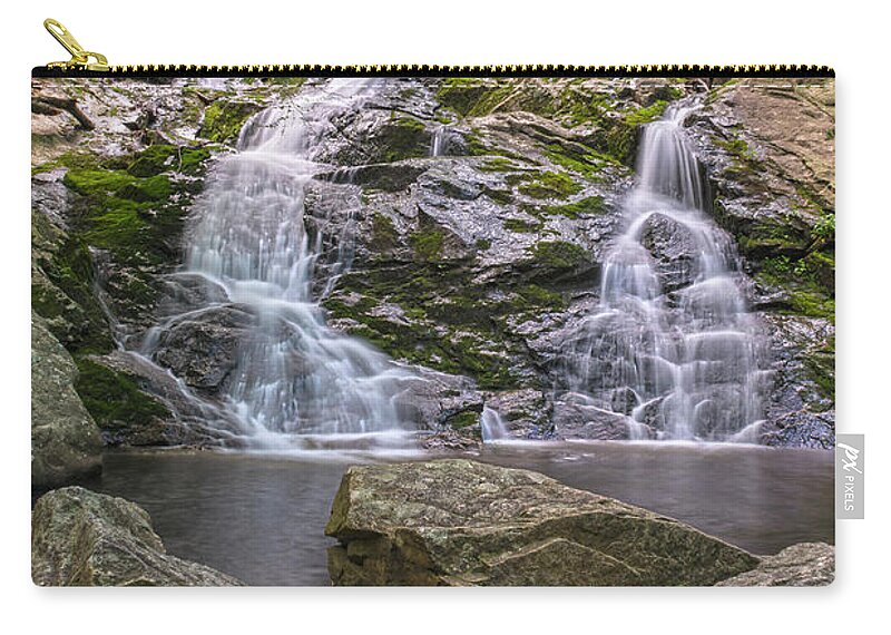 Waterfalls Zip Pouch featuring the photograph Mineral Springs Vertical by Angelo Marcialis