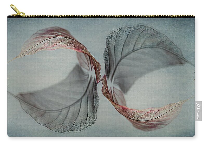 Leaf Zip Pouch featuring the photograph Mirror Image by Maggie Terlecki