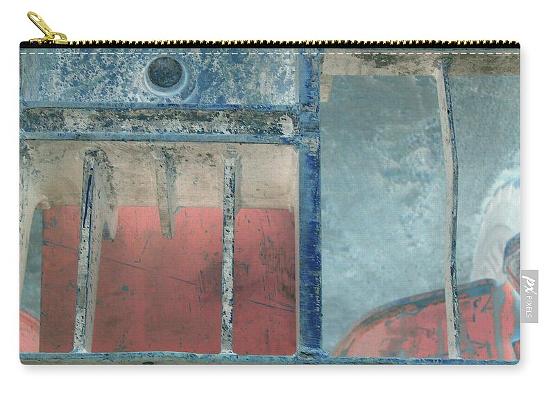 Photo Zip Pouch featuring the photograph Missing Middle Bar Left Flipped Horizontal by Heather Kirk