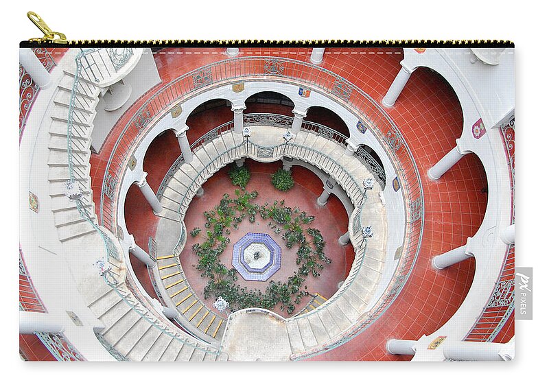 Mission Inn Carry-all Pouch featuring the photograph Mission Inn Rotunda 1 by Amy Fose