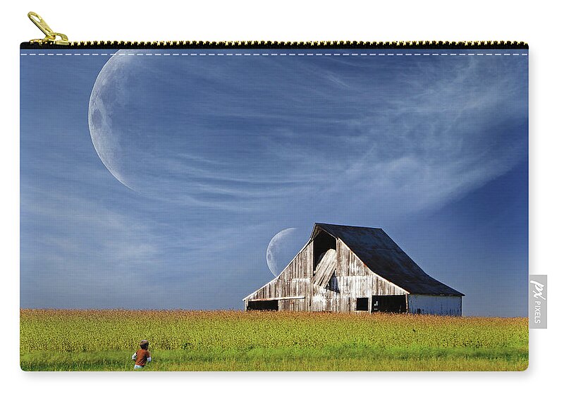 Barn Zip Pouch featuring the photograph Missouri Hallucination by Christopher McKenzie