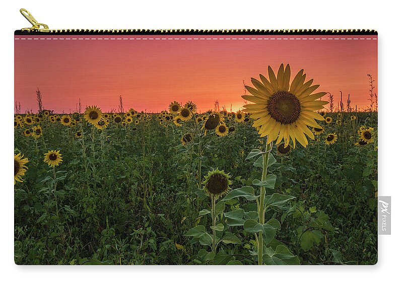 Sunset Carry-all Pouch featuring the photograph Missouri Sunset by Holly Ross
